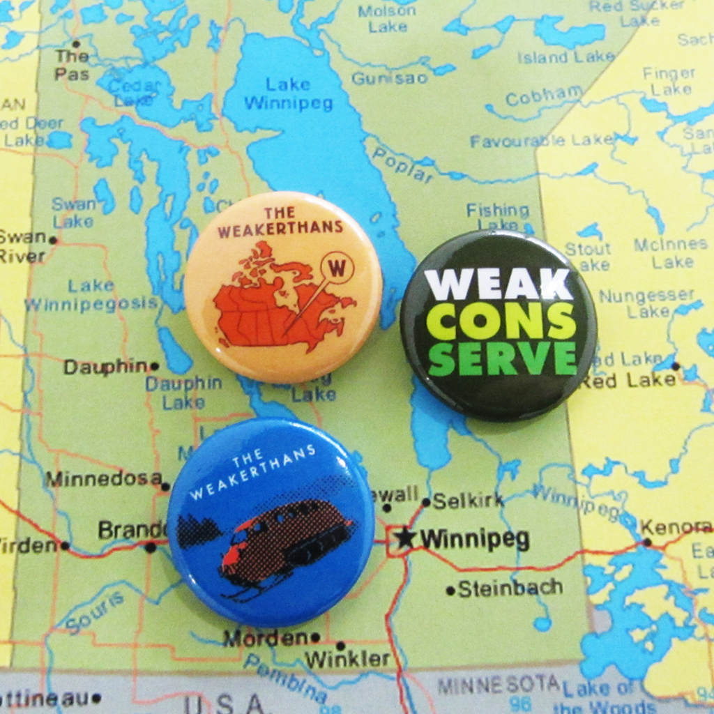 The Weakerthans Buttons