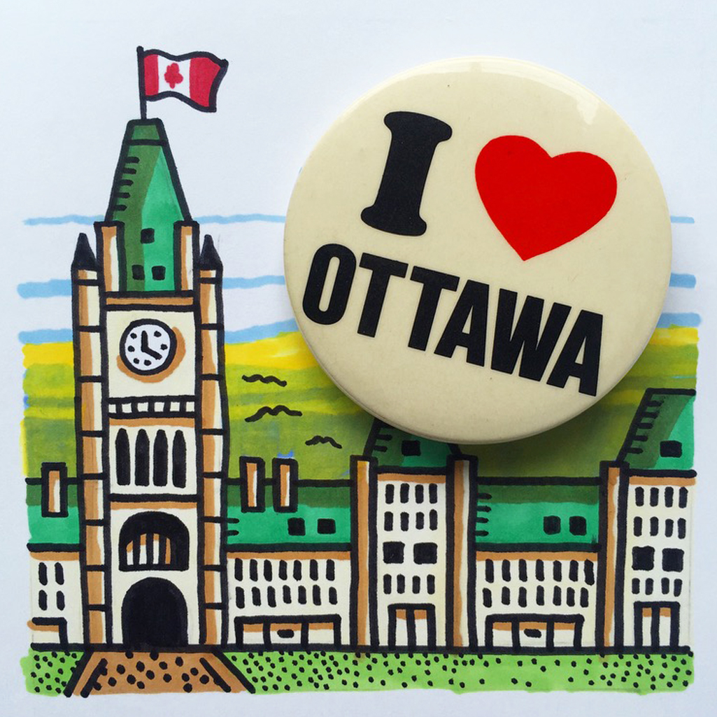 I heart Ottawa button