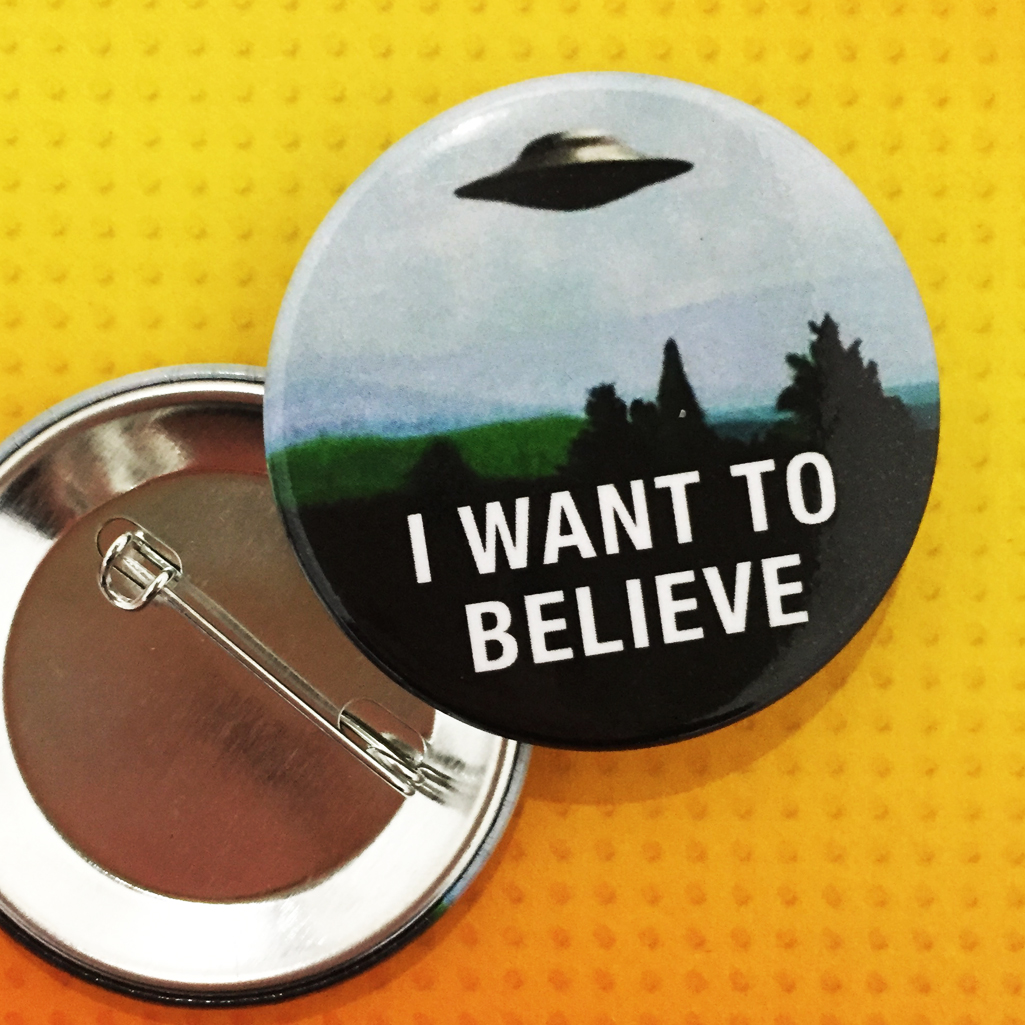 X Files button